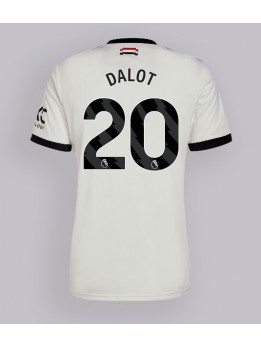 Muži Futbalové oblečenie Manchester United Diogo Dalot #20 2024-25 Krátky Rukáv - Tretina